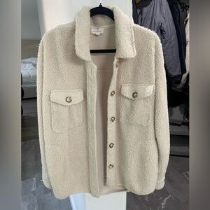 Cream Sherpa Jacket